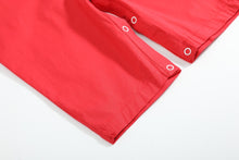 Load image into Gallery viewer, Red Santa Smocked Overalls