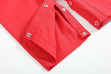 Load image into Gallery viewer, Red Santa Smocked Overalls