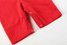 Load image into Gallery viewer, Red Velvet Christmas Smocked Overalls
