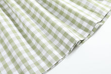 Load image into Gallery viewer, Sage Green Gingham Pumpkin Smocked Bishop Dress