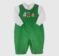 Holiday Longall with Train Applique