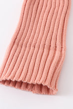 Load image into Gallery viewer, Coral Pink knit pom pom beanie hat baby toddler adult
