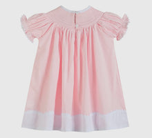 Load image into Gallery viewer, Light Pink Easter Bunny Smocked
Bishop Dress
