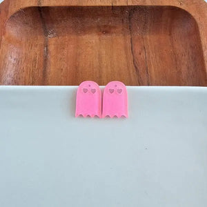 Ghost Studs - Pink Glitter - Image #6