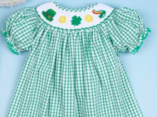 Load image into Gallery viewer, Beautiful St. Patrick Day Smocked Dress
