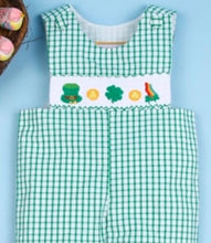 Load image into Gallery viewer, Lucky Leaf St Patricks Day Smocked
Longalls
