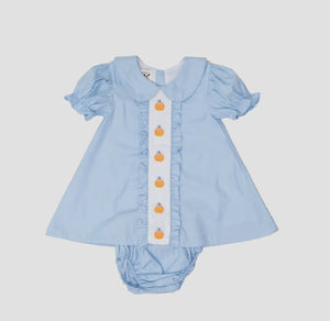 Marley Blue Pumpkins Bloomer Set