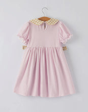 Load image into Gallery viewer, Farm Horse Bow Girls Dress -
Pink Stripes-Ships 11/20

