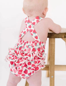 Isla Romper in Strawberry Cute - Image #3