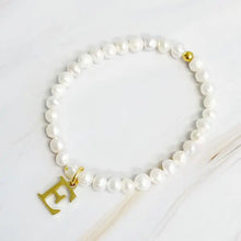 Load image into Gallery viewer, Freshwater Pearl Initial Charm Bracelet - Image #8
