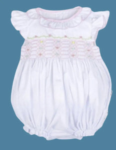 Geometric Smocking Baby Bubble - Image #1