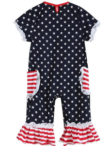 Americana Long All Ruffle Romper - Image #2