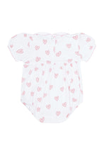 Load image into Gallery viewer, Pink Heart Print Smocked Bubble
