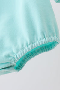 Blue gingerbread applique bubble