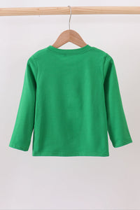 Forest Christmas tree embroidery top