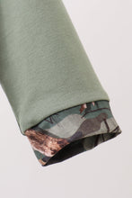 Load image into Gallery viewer, Camouflage dog hunting applique romper
