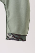Load image into Gallery viewer, Camouflage dog hunting applique romper
