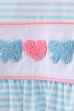 Load image into Gallery viewer, Blue bear french knot pants set
