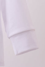 Load image into Gallery viewer, Blue heart french knot button down top
