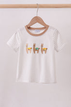 Load image into Gallery viewer, Brown alpaca embroidery top
