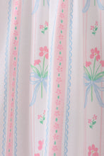 Load image into Gallery viewer, Blue floral I love MAMA smocked ruffle dress
