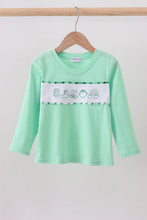 Load image into Gallery viewer, Green parade embroidery top

