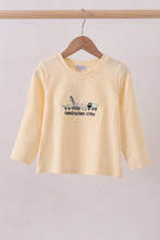Load image into Gallery viewer, Beige construction embroidery top
