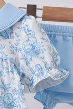 Load image into Gallery viewer, Blue bunny egg bloomer set
