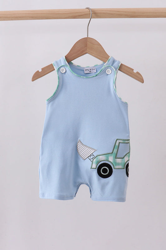 Blue engineering vehicle applique jonjon