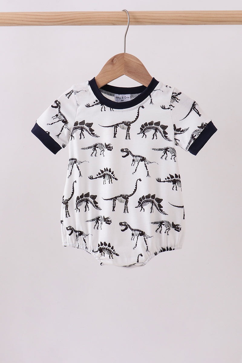 Navy dinosaur print bubble