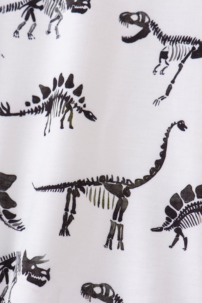 Navy dinosaur print bubble