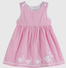 Load image into Gallery viewer, Pink Gingham Bunny Family Button Dress - Image #1
