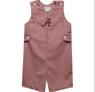 Alabama Crimson Tide Embroidered Red Gingham Boys Jon Jons - Image #1