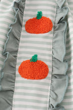 Load image into Gallery viewer, Sage stripe french knot ruffle pants set
