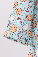 Load image into Gallery viewer, Santa claus cookie french knot ruffle dress
