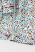 Load image into Gallery viewer, Santa claus cookie print adult pajamas set
