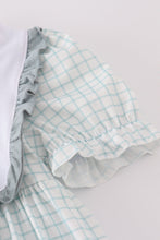 Load image into Gallery viewer, Blue he is risen embroidery dress
