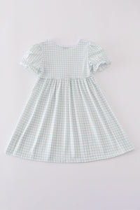 Blue he is risen embroidery dress