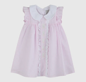 Pink Seersucker Easter Bunny
Ruffle Dress