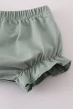 Load image into Gallery viewer, Sage lace ruffle bloomer set
