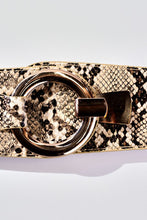 Load image into Gallery viewer, SNAKE PRINT WIDE FASHION BELT
