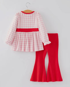 Girls Valentine's Day Heart Applique
Plaid Outfits Set-Ships 11/20