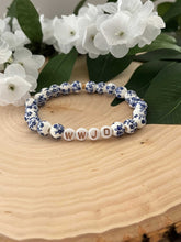 Load image into Gallery viewer, WWJD Bead Bracelet - Multi-Color Natural Stone Faith Jewelry
