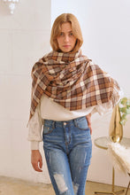 Load image into Gallery viewer, MULTI COLORED CHECKERED PATTERN SCARF
