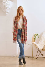 Load image into Gallery viewer, MULTI COLORED CHECKERED PATTERN SCARF
