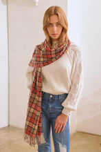 Load image into Gallery viewer, MULTI COLORED CHECKERED PATTERN SCARF
