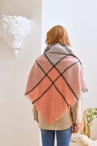 PLAID WINTER SHAWL SCARF