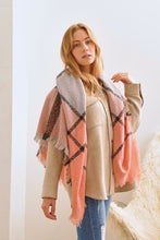 Load image into Gallery viewer, PLAID WINTER SHAWL SCARF
