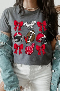 Coquette Football Graphic Tee - Image #7