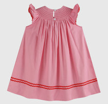 Load image into Gallery viewer, Preorder by 9/30-Pink Heart Valentine Smocked Bishop Dress-Ships by 12/28
